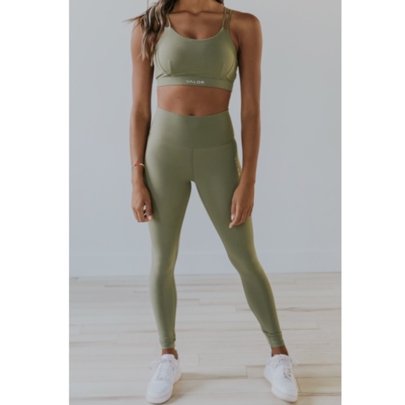 Roolee Sage Green Yoga Leggings Size 